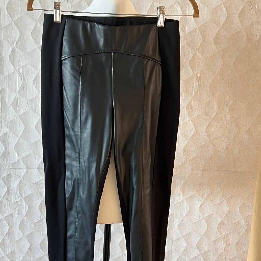 Karl Lagerfeld Paris Trousers with Faux Leather - Size XXS